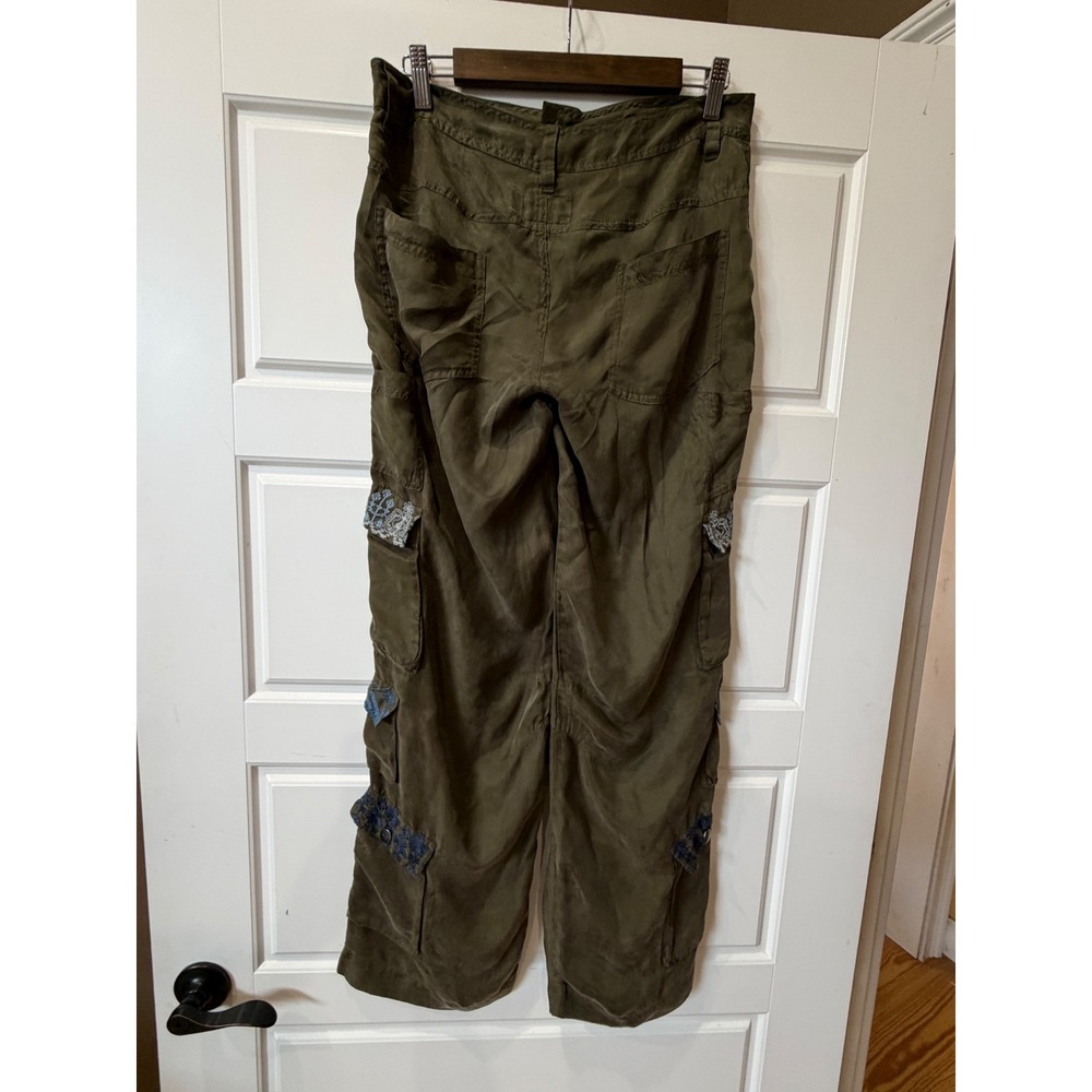 Johnny Was Karlie Jones Cargo Pants Size Small Boho Utility Fairy Grunge - Picture 8 of 12